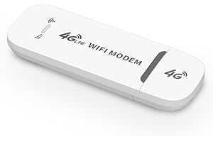 BAOBANG chiavetta internet sim Modem USB Wi-Fi Sbloccato - Hotspot Wi-Fi da Viaggio a Basso Costo, 150Mbps, per 10 Dispositivi - Porte per Antenna Esterna + 2 Anni di Garanzia-Bianco