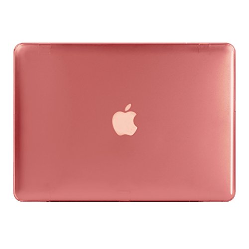kwmobile Crystal Hülle für Apple MacBook Air 13″ (ab Mitte 2011) Hard Case – dünne durchsichtige transparente Schutzhülle Cover Tasche Rot Transparent - 2