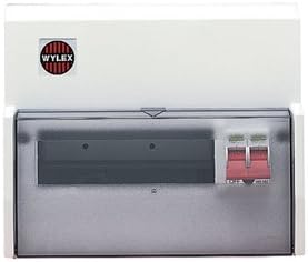 Advanced Wylex Metal RCD Main Switch Distribution Boards Consumer Unit, 5 Way (Pack of 1) - (Eco Packaging)