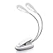 Produktbild GammaBai tragbare LED Buchlampe, Wiederaufladbar und Flexibel, 2-Stufe Helligkeit, Netzteil und USB-Kabel inklusive 8LED-Weiße