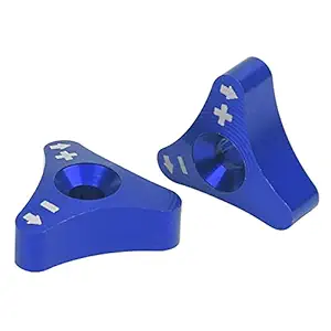 Damper Adjuster, Anticorrosion Anodized Lightweight Aluminum Front Shock Absorber for Car(A (Blue))