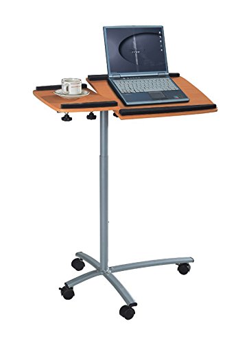 SixBros. Laptoptisch Projektionstisch Buche/Silbergrau – B-001N/59 – MDF Buchefarben – Gestell Metall Silbergrau - 2