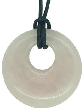 Glücksbringer Sternzeichen Stier Geburtsstein Halskette Edelstein Rosenquarz