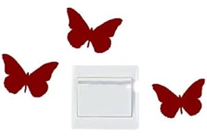 SUPER STICKER Vinilo decorativo pegatina pared, cristal, puerta - mariposas