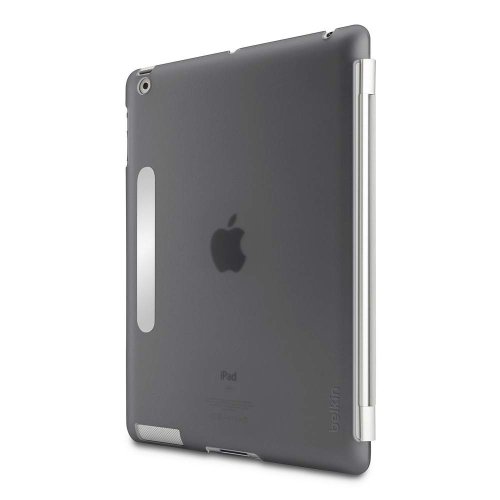 Belkin Snap Shield Secure Schutzhülle (gebürsteter Edelstahlstreifen eingearbeitet, passend für Smart Cover, geeignet für iPad 3rd generation) grau - 2
