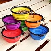 Mucit Home Katlanabilir Seyahat Silikon K&ouml;pek Mama Ve Su Kabı