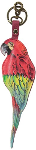 Preisvergleich Produktbild Anuschka handbemaltes Leder Schlüsselanhänger, Geschenk für Frauen, Handgefertigte Tasche Charme- Keyring / Charm (Tropical Bliss K0010 TBL)