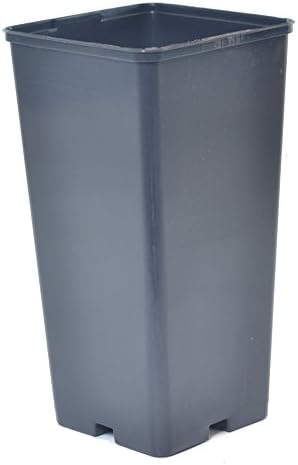 Trade Garden Supplies PG-2.0SQ-50 Plant Pots - Black (Pack of 50)