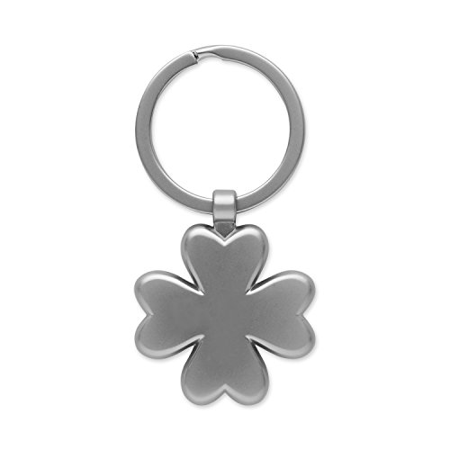 Gruss & Co 44283 Schlüsselanhänger Kleeblatt Schlüsselanhänger, Kirsite, Glitzerstein, Mehrfarbig, 3,5 x 3,5 x 14,5 cm - 2