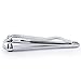 Footful Stainless Steel Nail Clipper with File for Thick Nails Large Size---Silver