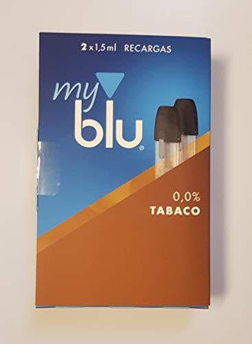 My Blu - Pack 2 Recargas Sabor Tabaco 0,0% NICOTINA - FREE NICOTIN