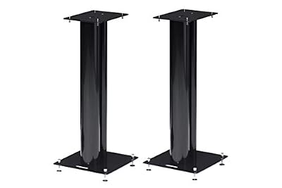Norstone Stylum 1 Noir Satin Paire de Pieds d'Enceintes de 50cm