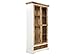 Produktbild massivum Tanzania Vitrine 2Tür Holz-Mango weiß/Natur BxHxT: 100x195x40 cm