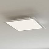 Briloner Leuchten - LED Deckenleuchte-Panel, LED-Lampe, Wohnzimmer-lampe, Deckenlampe, Deckenstrahler, 12W, quadratisch, weiß, 29.5 cm