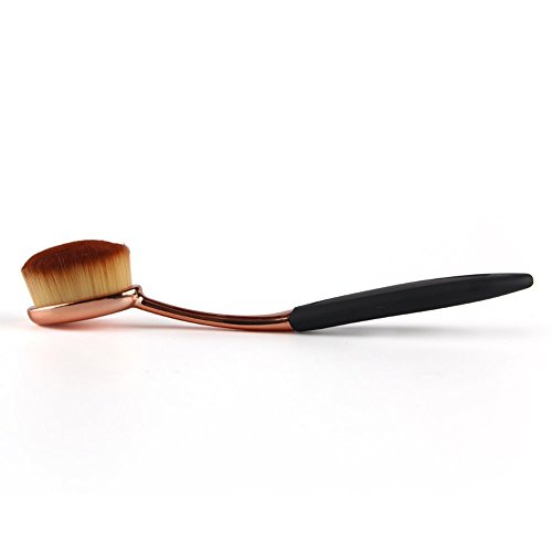Oshide Make Up Pinsel Oval Zahnbürsten Bürste Face Puder Foundation Schmink Pinsel- Rose Gold
