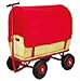 Produktbild RAMROXX 34186 Holz Handwagen Planwagen Bollerwagen mit Abdeckung bis 100 Kg