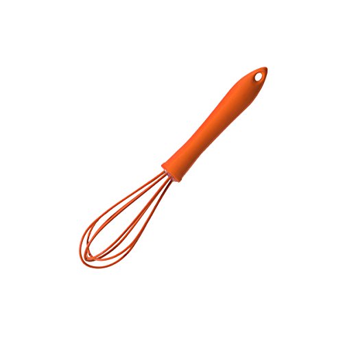 Schneebesen mini 19 cm, orange, Kochblume Edition, Silikon