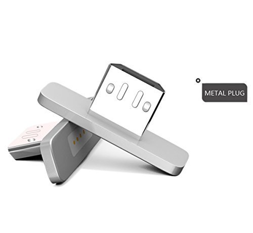 RedBad® "Fast Charging" Magnetischer Micro USB Adapter für Android Handys & Tablets wie: Samsung Galaxy S7 / S7 Edge / S6 / S6 Edge / S6 Edge Plus / Note 5 / Note 4 / S5 / S5 mini / Alpha / Note Edge / Galaxy Tab / Huawe 3 / Nexus 6P / 5X / 5,Powerbank, Bluetooth Lautsprecher,Tablet und andere Geräte mit Micro USB Anschluss (Silber)