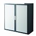 Produktbild Paperflow Rollladenschrank BxTxH 110x41,5x104,5cm 2 Böden grau/anthrazit