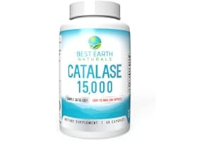 BEST EARTH NATURALS Catalase 15,000 - 60 Day Supply - Pure Catalase Antioxidant Enzyme