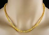  Opal Kette - Collier, helle honigfarbe mit extremen Farbspiel, exclusiv