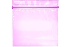 LIVERPOOL ENTERPRISES LTD Grip Seal Bags Resealable Plastic Bags Poly Plastic Storage Bags Zip Lock Bags Baggies (30x30 mm (200 Pcs), Purple)