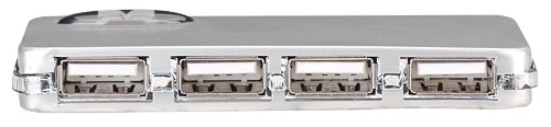 Manhattan Hi-Speed USB 2.0 Micro Hub 4 Ports inkl. Netzteil silber 160612 - 7