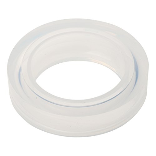 Silikon Ringe Ring Gießform DIY Schmuck Basteln Machen Juwelier Bedarf MACHEN – Klar, Inner Diameter:Approx.62mm - 3