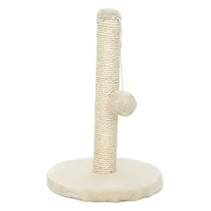 Aswadh Cat Scratching Post Kitten Cats Scratcher Scratch Poles Climbing Tree Beige