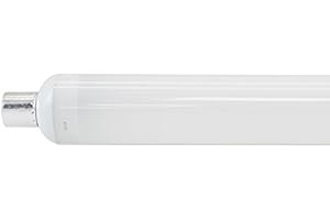Vision-EL 776095 Tube LED S19 Salle de bain 3000°K, Aluminium/PC, 9 W, Dépoli, (L x Ø)-310 x 38 mm