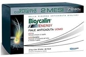 Giuliani S.P.A. Bioscalin Energy 20 Fiale Anticaduta Uomo Trattamento Completo 2 Mesi