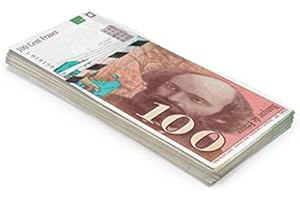 Scratch Cash 100 x ₣ 100 Francs Play Money (Taille réelle)