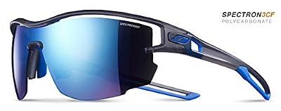 Julbo Aero Lunettes de Soleil Homme, Translucide Grey/Bleu, 10 Centimeters
