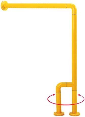 White yellow bathroom non-slip handrails toilet shower bathtub railings toilet toilet safety rails handrails for handicapped persons pregnant women and the elderly to get up and save effort anti-fall handrail ( Color : Yellow , Size : 70x80cm )