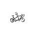 Produktbild 925 Sterlingsilber-Charme Weekend Warriors Fahrrad Tandem Charm von Silber Einzelhandel