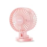 GG-home Mini Ventilateur portatif, Ventilateurs de Poche pliants personnels électriques avec Piles Rechargeables USB pour Enfants, ménage en Plein air, Voyage, Bureau, Rose