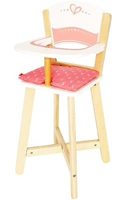 Hape E3600 - Accessoires de Poupée en Bois - Chaise Haute