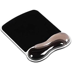 Kensington Duo Gel - Tapis Souris Ergonomique avec Repose-Poignet - Compatible avec Souris Laser et Optiques - 26 x 247 x 190 mm - Noir & Gris Fumé (62399)
