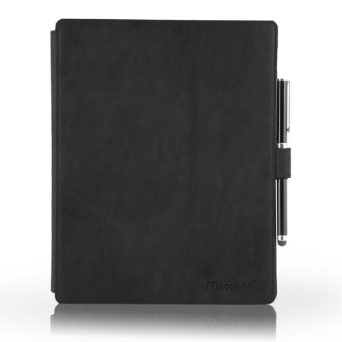 MACOON MC2367BLA Heathrow Organizer Lederhülle für Apple iPad 4/3/2 schwarz - 7
