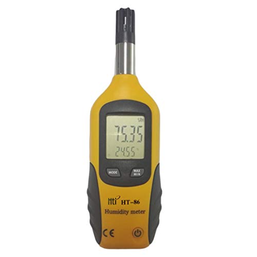 Preisvergleich Produktbild Hermosairis HT-86 Professionelle Digitale LCD-Bildschirmanzeige Indoor Outdoor Thermometer Hygrometer Temperatur Luftfeuchtigkeit Meter Weiß & GrauRone Leben Rone Leben