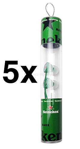 Preisvergleich Produktbild Heineken Kopfhörer In-Ear Ohrhörer - 5er Set