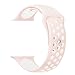 Produktbild ZRO Smart Watch Armband, Soft Silikon Sport Ersatz Uhrenarmbänder für Apple iWatch Serie 2/ Serie 1 38mm M/L, Licht Rosa/Weiß