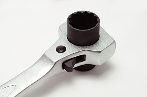 Gerüstbauratsche OSTENDORP ORIGINAL Gerüstbau-Ratschenschlüssel Gerüstbauerknarre Doppelratsche 19 / 22 mm - 5