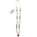 Fox & Finn 'Avery' Silicone Teething Necklace for Babies | Safety Knotted Silk Rope | Does Not Pull Out Hair | 15 Inch Drop (sweet marsala + smoke)