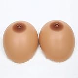 1 Paar Mastektomie postoperative Silikonbrüste bildet künstliche falsche Brust für Frauen, A, 6XL(2000g/pair) FFcup