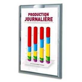 PAPERFLOW-Marco para pared de información contorno de poliestireno choque, formato A4, L23,7 x H32,2 x P2,3 cm