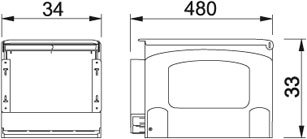Franke Sorter Cube 41 – 134.0055.271 Einbau Abfallsammler 3 Müllbehälter 40cm US - 2