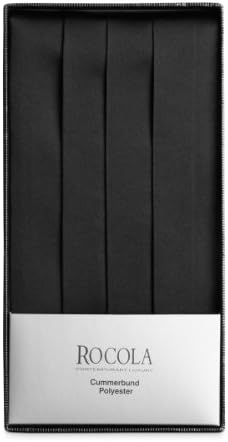 Rocola Mens Black Cummerbund ONE