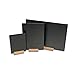 Price comparison product image JJOnlineStore- BLACKBOARD CHALKBOARD WITH OAK BASE STAND PLINTH TABLE TOP COUNTER MENU MEMO DRAWING DISPLAY (A4 - 30 x 20cm)