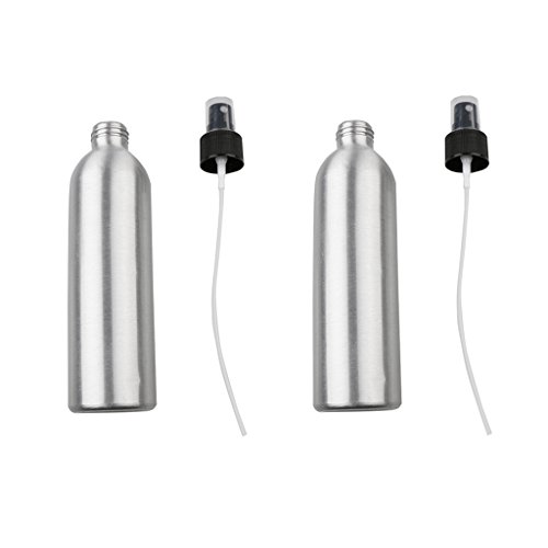 Preisvergleich Produktbild Baosity 2er-Pack Aluminium Sprühflasche Zerstäuber Handsprüher leere Flasche Friseur Sprayer Flaschen - 250ml